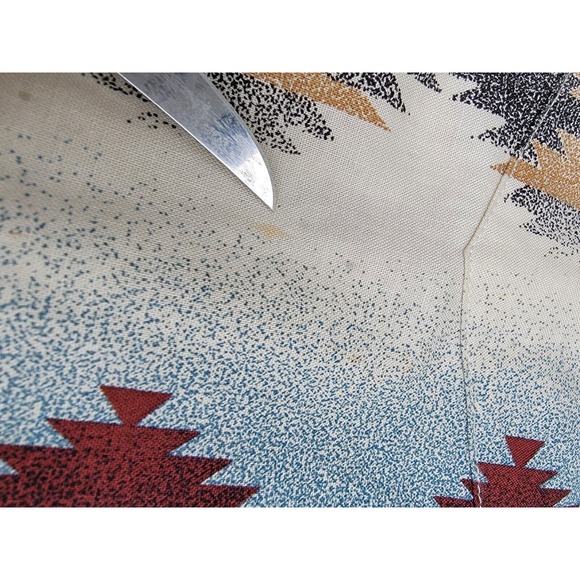 Wrangler Western Brushpopper Shirt Colorful Blue Native Aztex Geometric Size XL - Picture 5 of 8